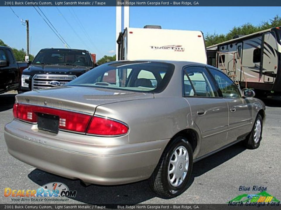 2001 Buick Century Custom Light Sandrift Metallic / Taupe Photo #7