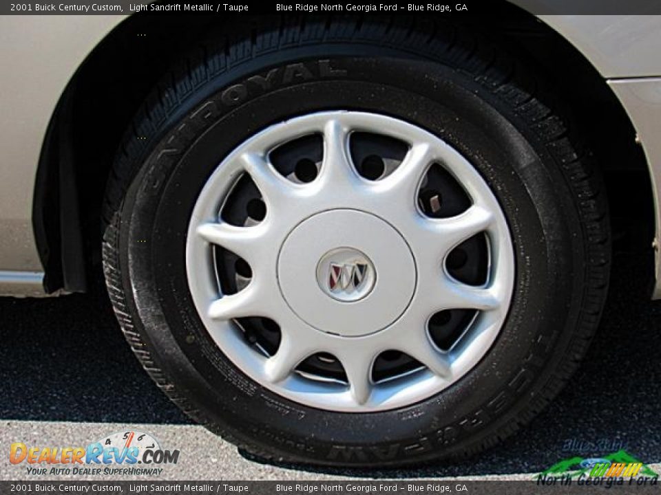 2001 Buick Century Custom Light Sandrift Metallic / Taupe Photo #10
