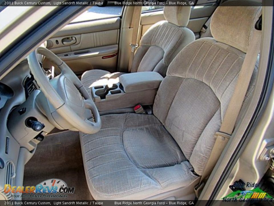 2001 Buick Century Custom Light Sandrift Metallic / Taupe Photo #14