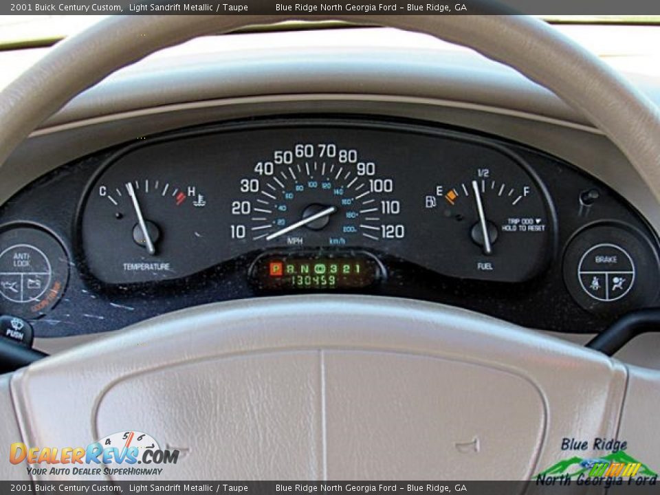 2001 Buick Century Custom Light Sandrift Metallic / Taupe Photo #21
