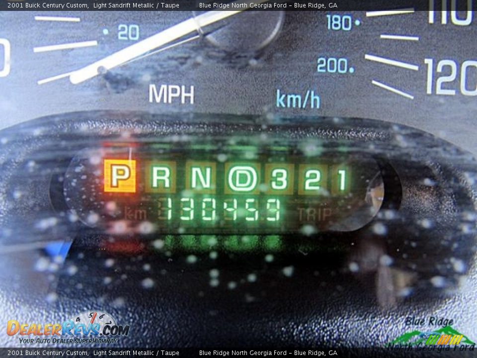 2001 Buick Century Custom Light Sandrift Metallic / Taupe Photo #23