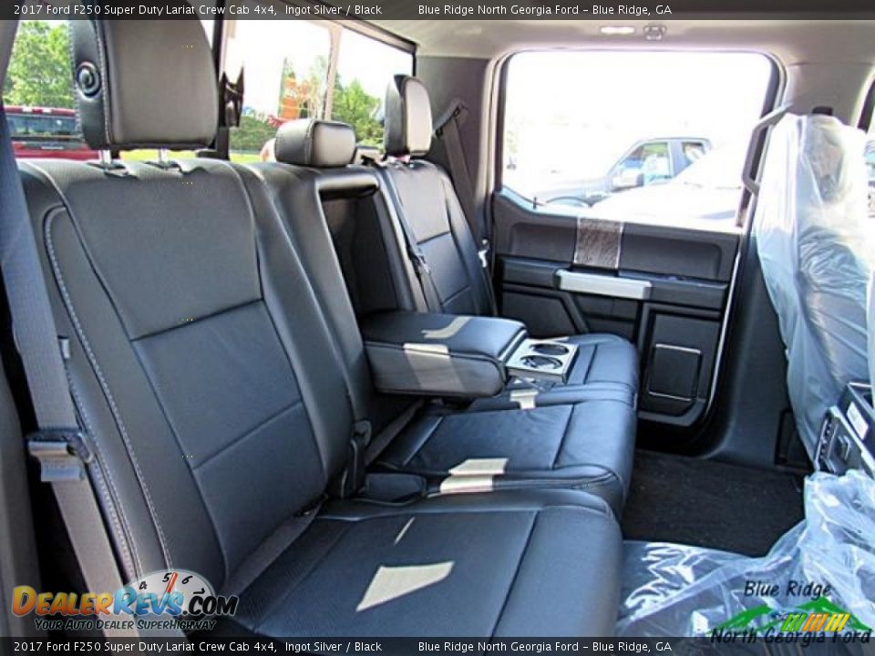 2017 Ford F250 Super Duty Lariat Crew Cab 4x4 Ingot Silver / Black Photo #14