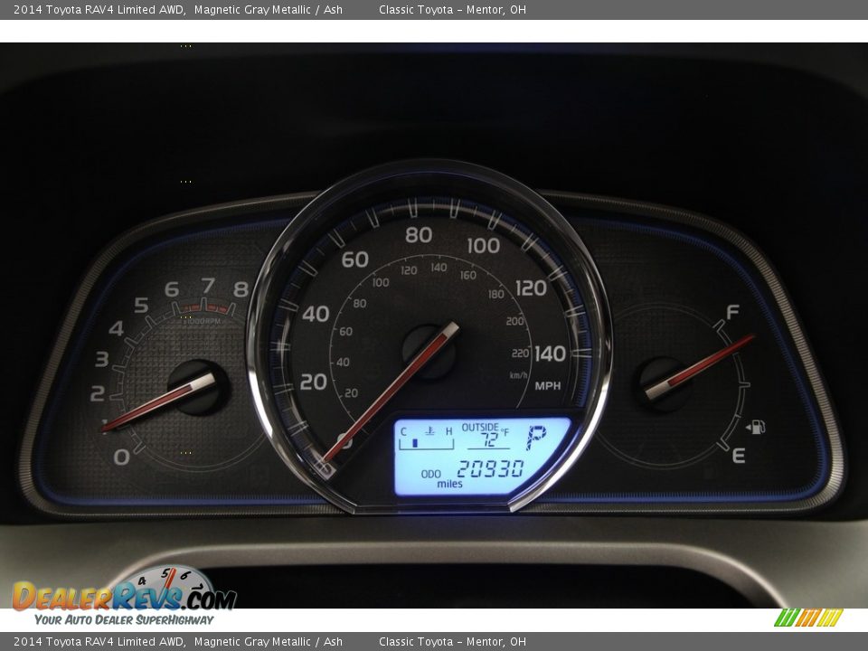 2014 Toyota RAV4 Limited AWD Magnetic Gray Metallic / Ash Photo #7