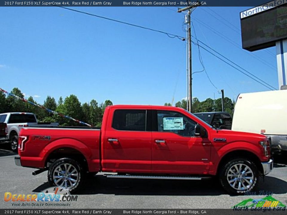 2017 Ford F150 XLT SuperCrew 4x4 Race Red / Earth Gray Photo #6