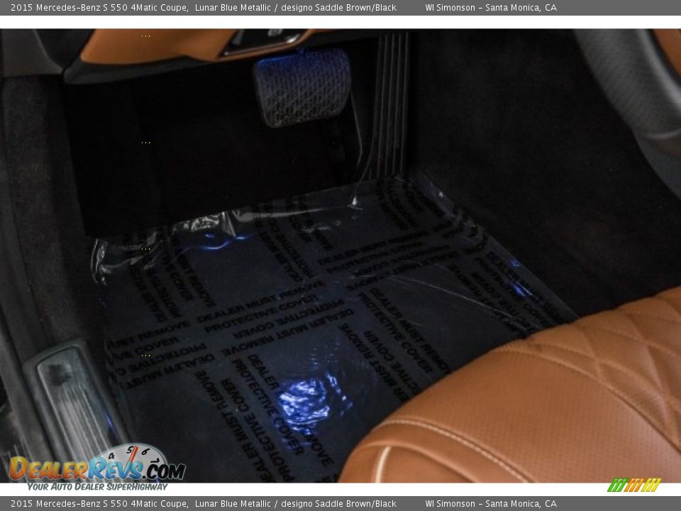 2015 Mercedes-Benz S 550 4Matic Coupe Lunar Blue Metallic / designo Saddle Brown/Black Photo #22