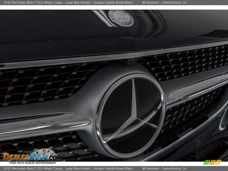 2015 Mercedes-Benz S 550 4Matic Coupe Lunar Blue Metallic / designo Saddle Brown/Black Photo #31