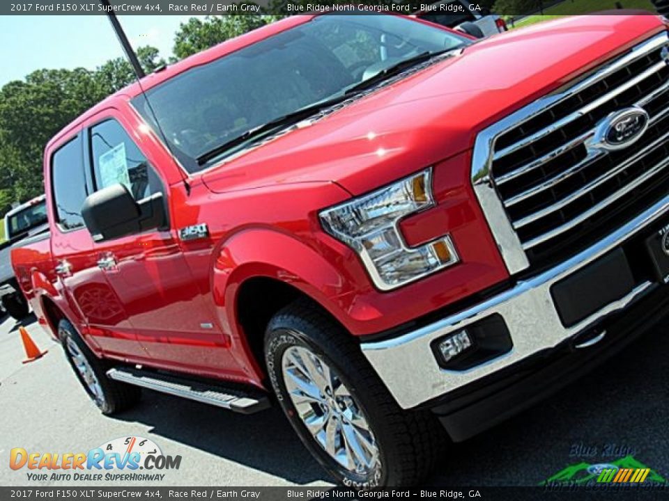 2017 Ford F150 XLT SuperCrew 4x4 Race Red / Earth Gray Photo #34