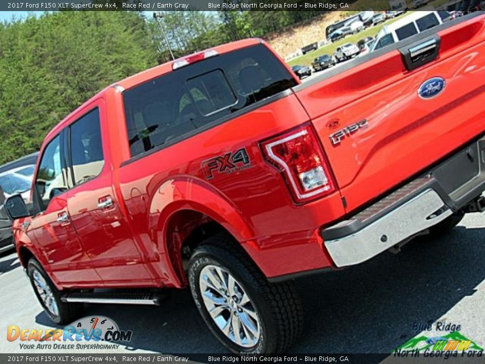 2017 Ford F150 XLT SuperCrew 4x4 Race Red / Earth Gray Photo #36