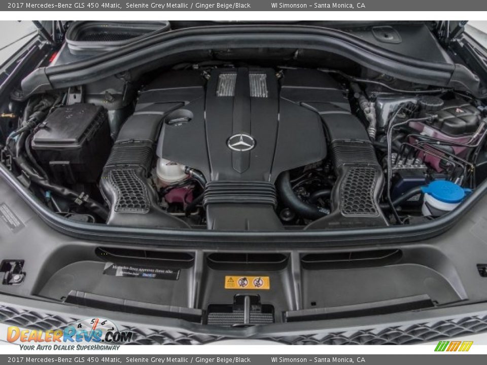 2017 Mercedes-Benz GLS 450 4Matic Selenite Grey Metallic / Ginger Beige/Black Photo #8