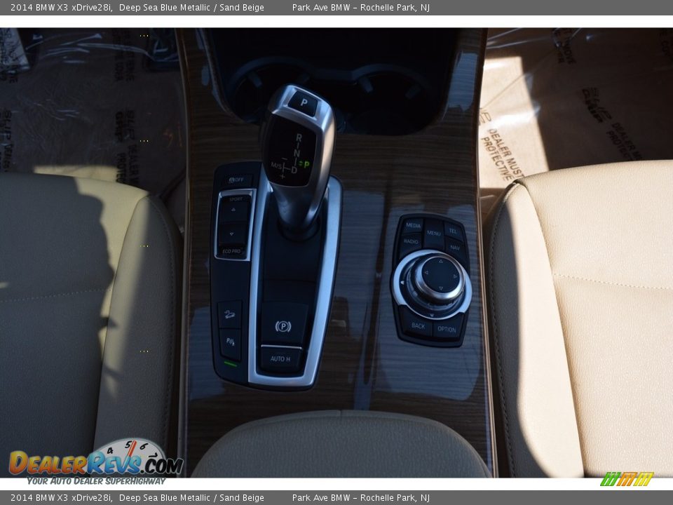 2014 BMW X3 xDrive28i Deep Sea Blue Metallic / Sand Beige Photo #17
