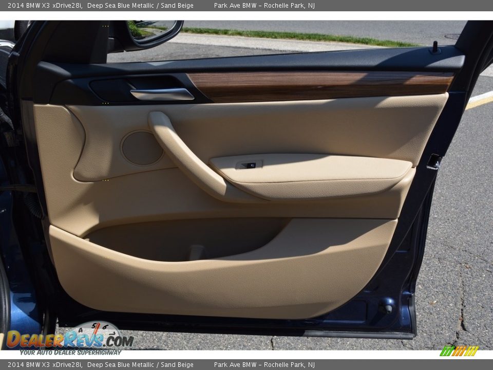 2014 BMW X3 xDrive28i Deep Sea Blue Metallic / Sand Beige Photo #26