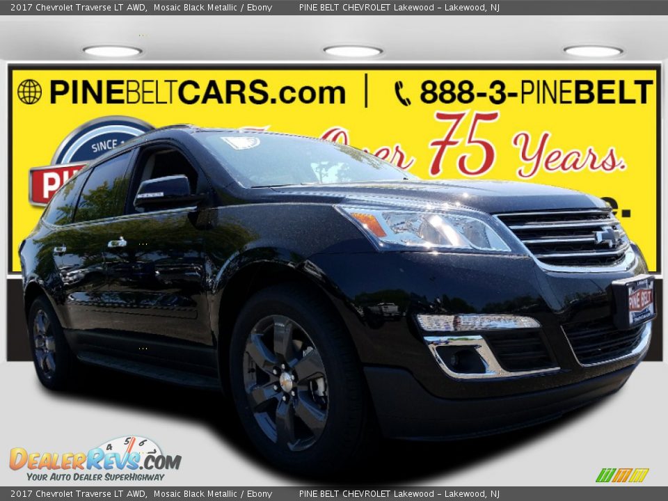 2017 Chevrolet Traverse LT AWD Mosaic Black Metallic / Ebony Photo #1