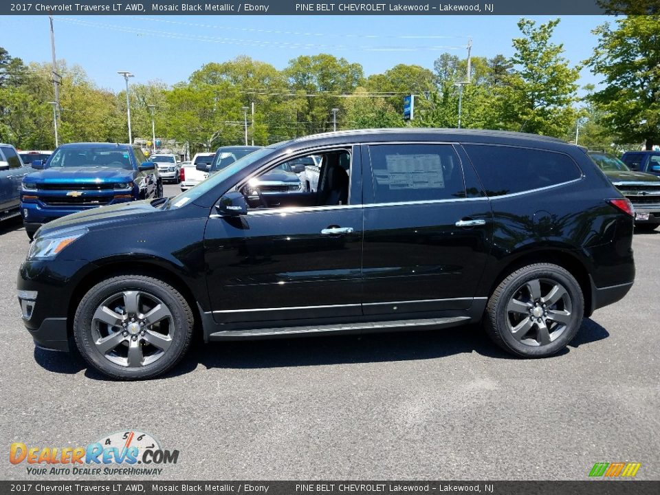 2017 Chevrolet Traverse LT AWD Mosaic Black Metallic / Ebony Photo #3