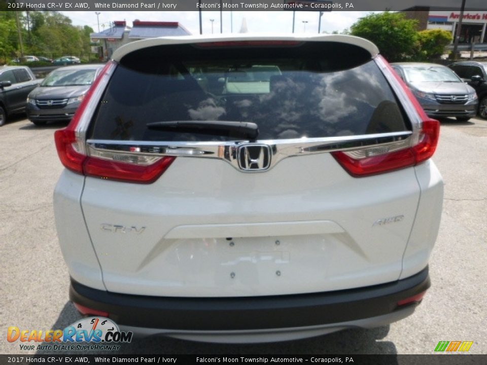 2017 Honda CR-V EX AWD White Diamond Pearl / Ivory Photo #3