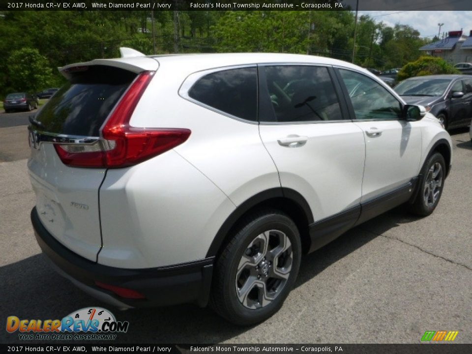 2017 Honda CR-V EX AWD White Diamond Pearl / Ivory Photo #4