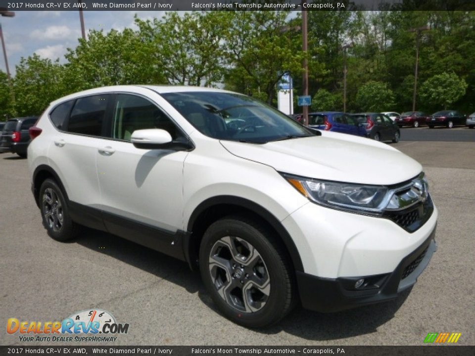 2017 Honda CR-V EX AWD White Diamond Pearl / Ivory Photo #5