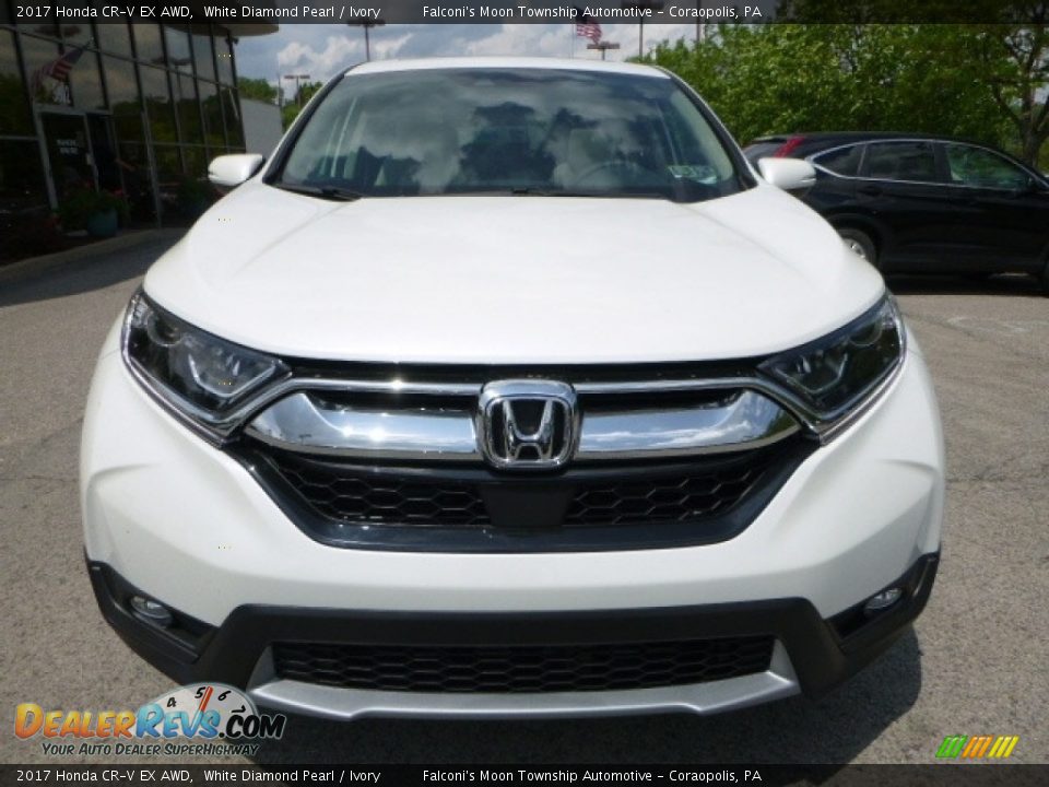 2017 Honda CR-V EX AWD White Diamond Pearl / Ivory Photo #6