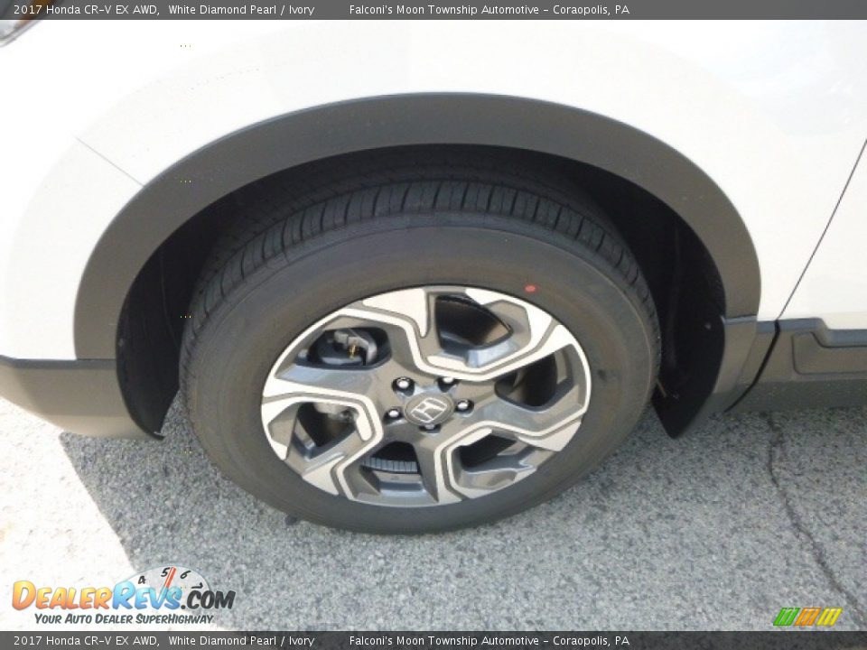 2017 Honda CR-V EX AWD White Diamond Pearl / Ivory Photo #7
