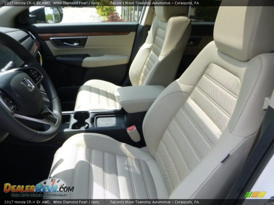 2017 Honda CR-V EX AWD White Diamond Pearl / Ivory Photo #8
