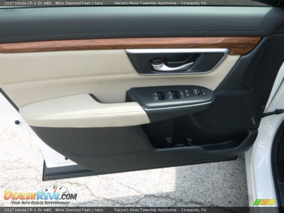 2017 Honda CR-V EX AWD White Diamond Pearl / Ivory Photo #11