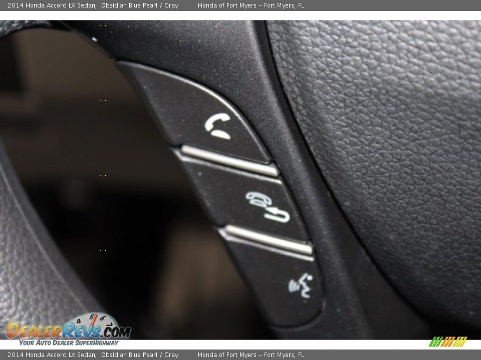 2014 Honda Accord LX Sedan Obsidian Blue Pearl / Gray Photo #16