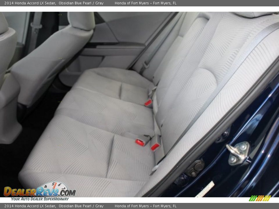 2014 Honda Accord LX Sedan Obsidian Blue Pearl / Gray Photo #26