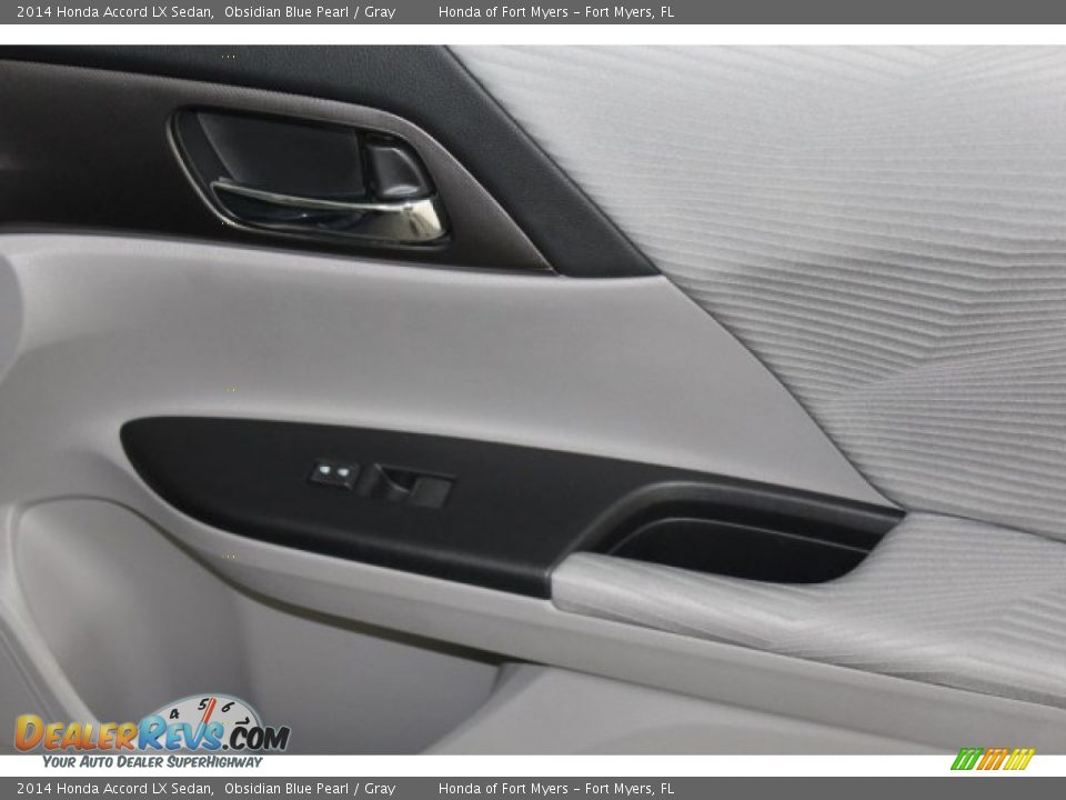 2014 Honda Accord LX Sedan Obsidian Blue Pearl / Gray Photo #29