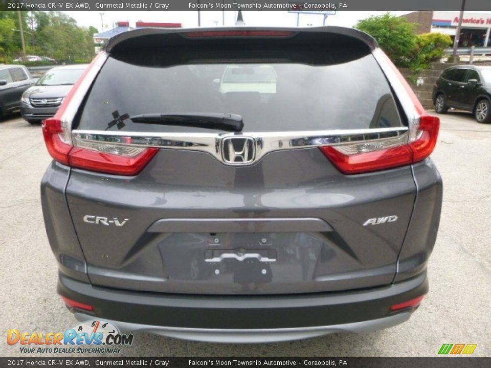 2017 Honda CR-V EX AWD Gunmetal Metallic / Gray Photo #3