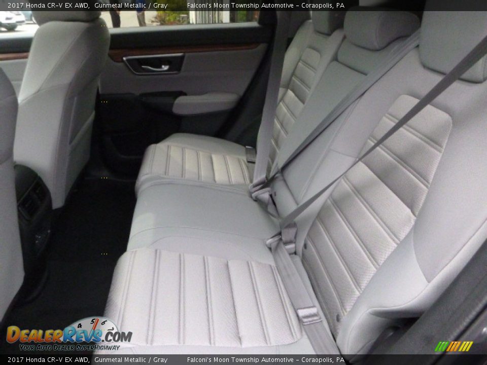 2017 Honda CR-V EX AWD Gunmetal Metallic / Gray Photo #9