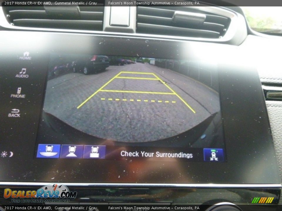 2017 Honda CR-V EX AWD Gunmetal Metallic / Gray Photo #13