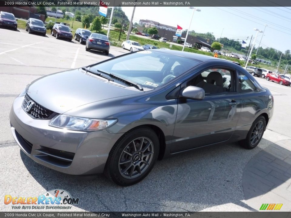 2009 Honda Civic LX Coupe Polished Metal Metallic / Gray Photo #5