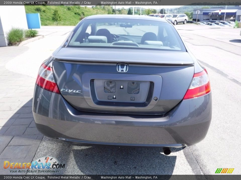 2009 Honda Civic LX Coupe Polished Metal Metallic / Gray Photo #8