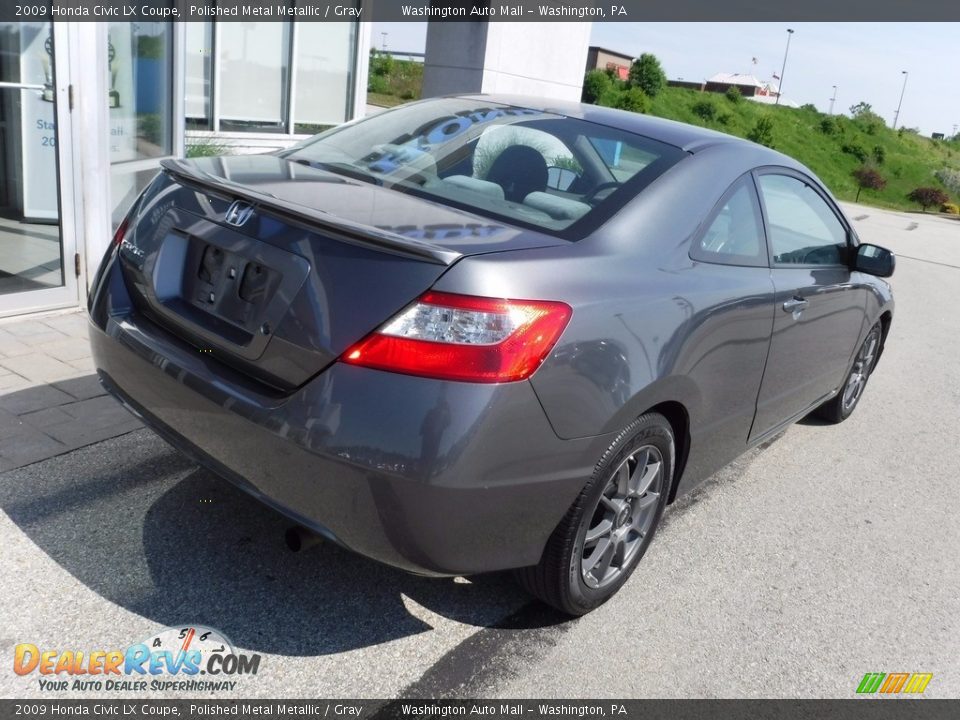 2009 Honda Civic LX Coupe Polished Metal Metallic / Gray Photo #9