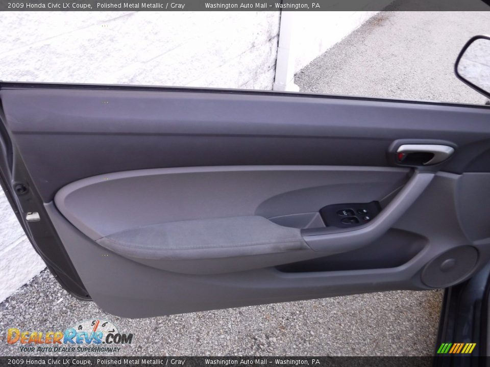 2009 Honda Civic LX Coupe Polished Metal Metallic / Gray Photo #12