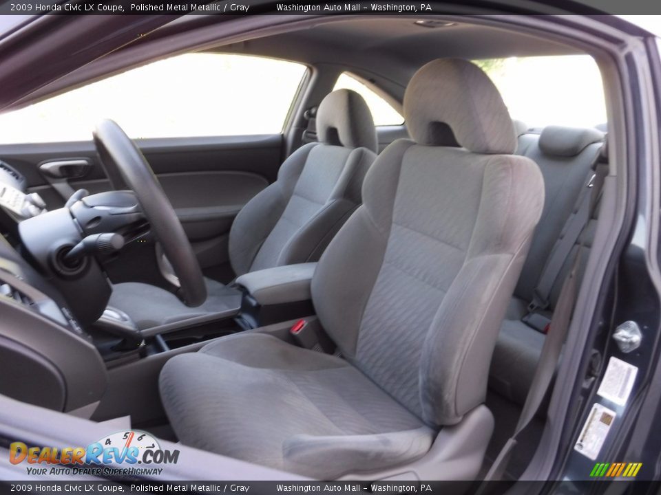 2009 Honda Civic LX Coupe Polished Metal Metallic / Gray Photo #13