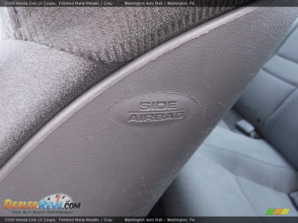 2009 Honda Civic LX Coupe Polished Metal Metallic / Gray Photo #14
