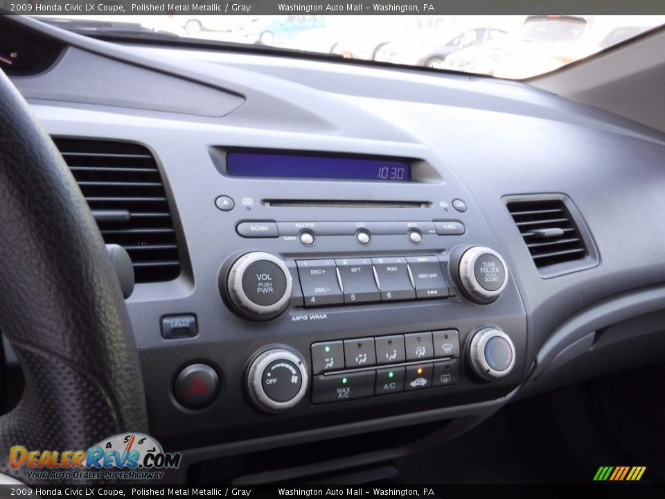2009 Honda Civic LX Coupe Polished Metal Metallic / Gray Photo #15
