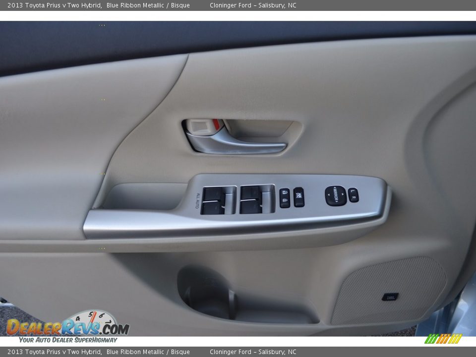 2013 Toyota Prius v Two Hybrid Blue Ribbon Metallic / Bisque Photo #8