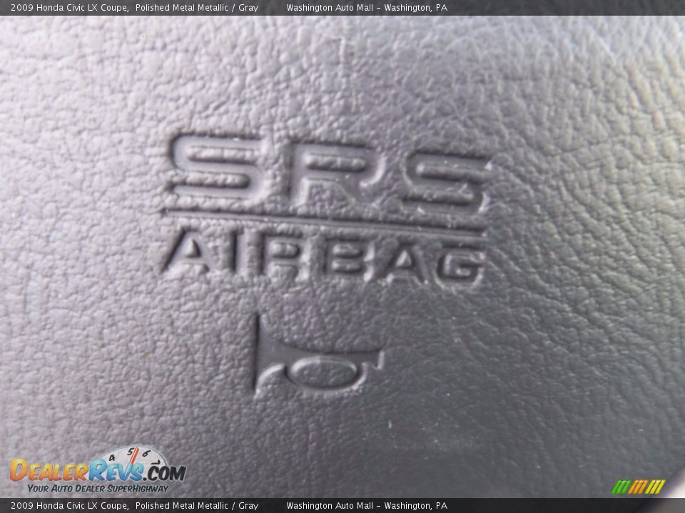 2009 Honda Civic LX Coupe Polished Metal Metallic / Gray Photo #20