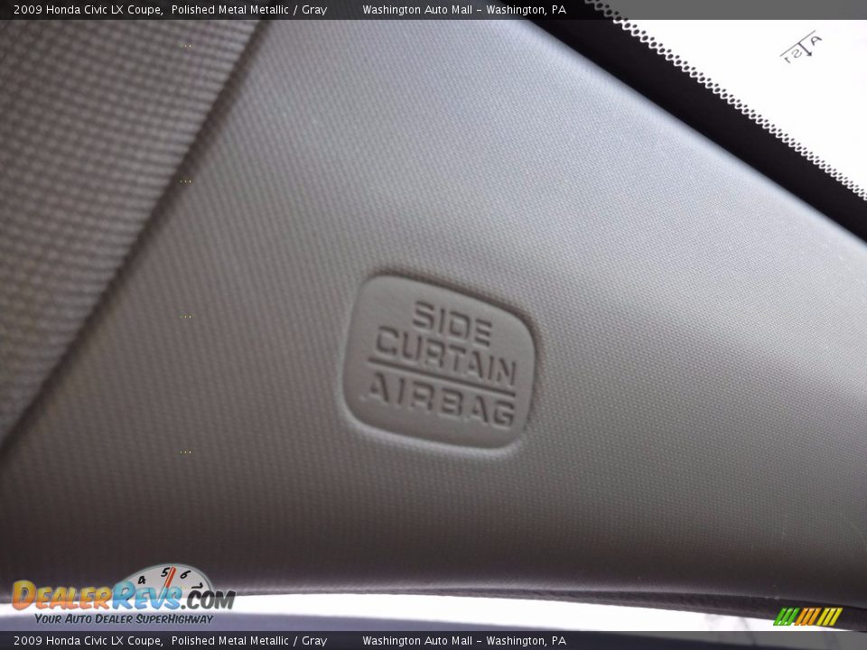2009 Honda Civic LX Coupe Polished Metal Metallic / Gray Photo #22