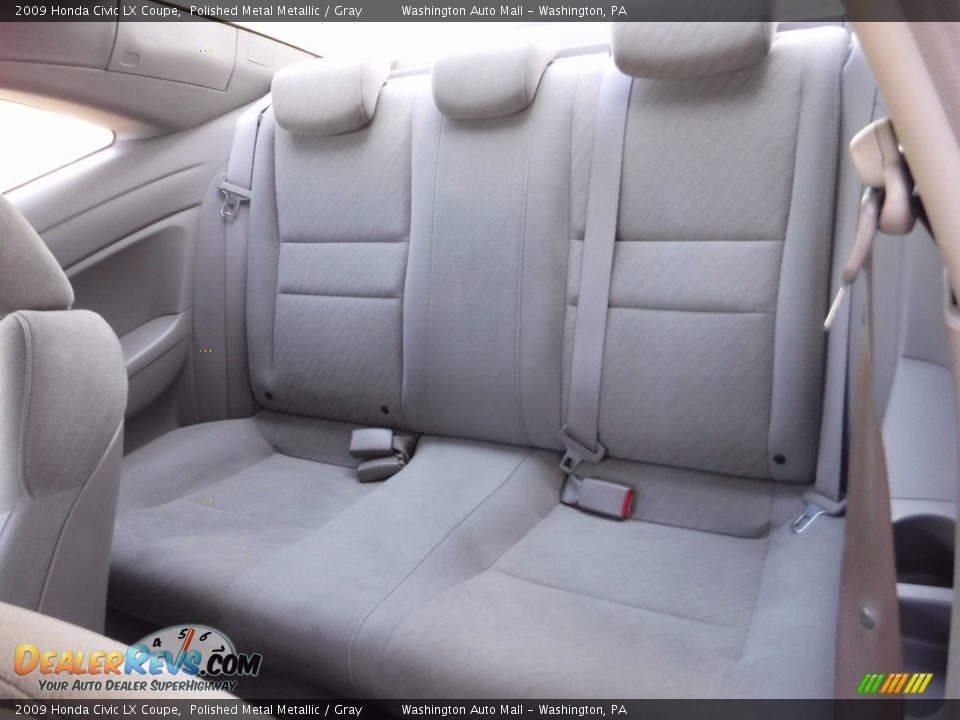 2009 Honda Civic LX Coupe Polished Metal Metallic / Gray Photo #24