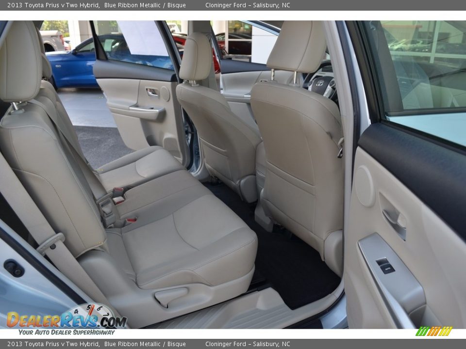 2013 Toyota Prius v Two Hybrid Blue Ribbon Metallic / Bisque Photo #14