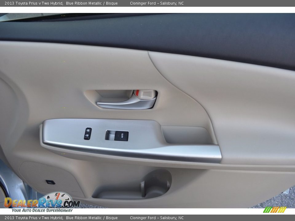 2013 Toyota Prius v Two Hybrid Blue Ribbon Metallic / Bisque Photo #15