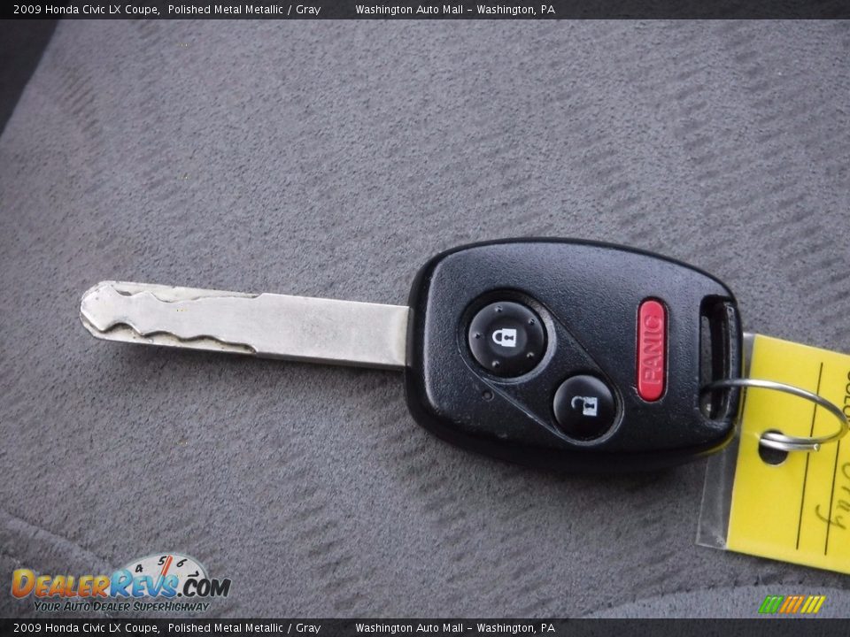 2009 Honda Civic LX Coupe Polished Metal Metallic / Gray Photo #25