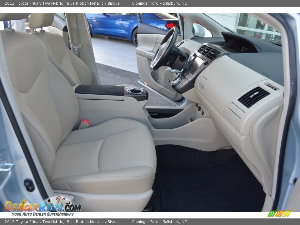 2013 Toyota Prius v Two Hybrid Blue Ribbon Metallic / Bisque Photo #16