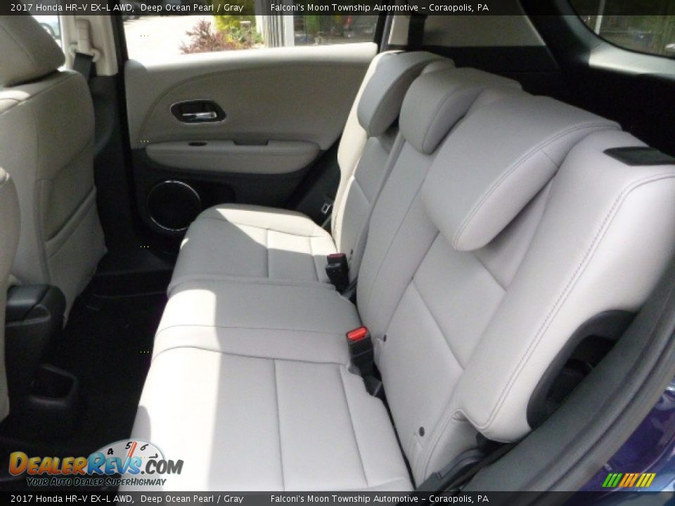2017 Honda HR-V EX-L AWD Deep Ocean Pearl / Gray Photo #9