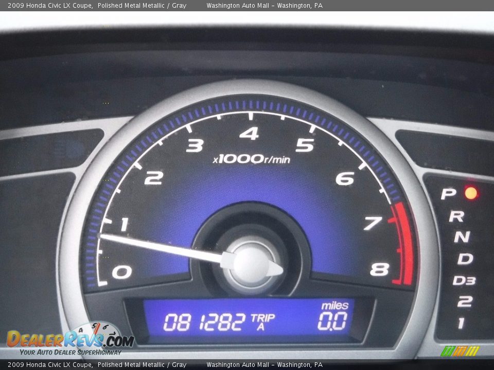 2009 Honda Civic LX Coupe Polished Metal Metallic / Gray Photo #28