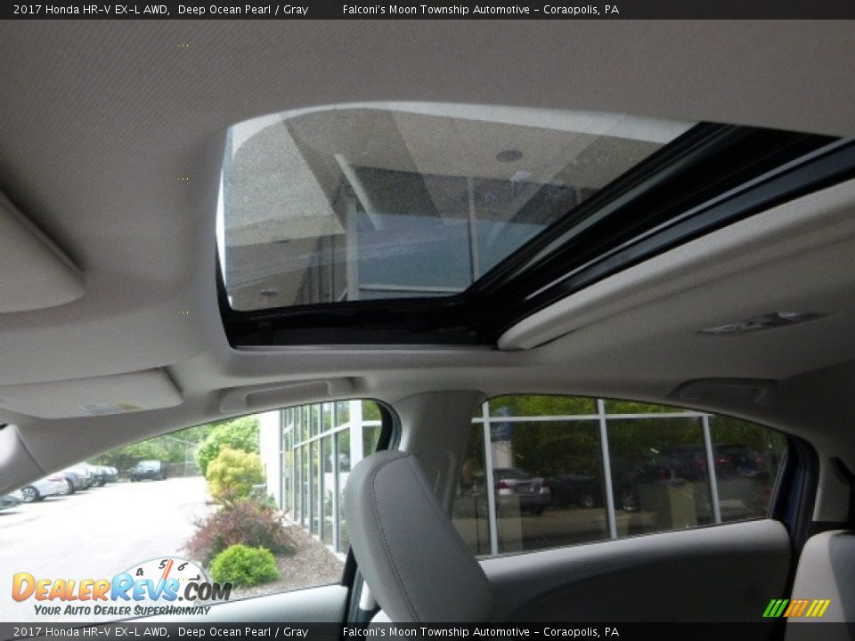 2017 Honda HR-V EX-L AWD Deep Ocean Pearl / Gray Photo #11