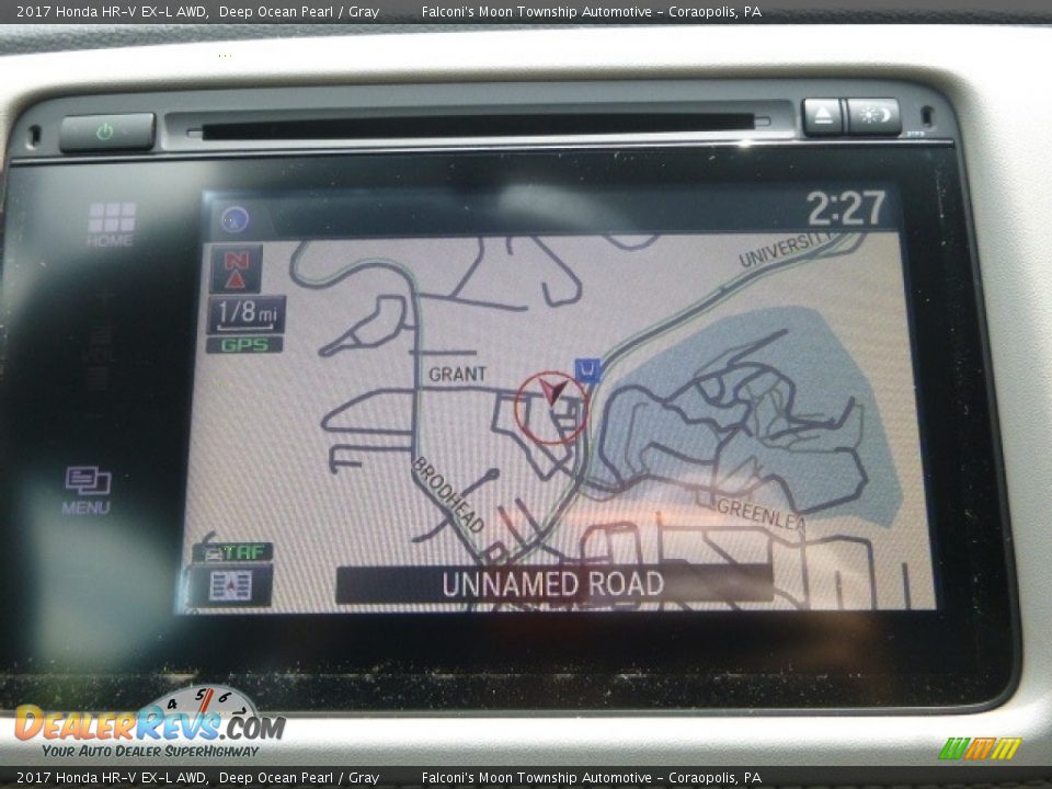 2017 Honda HR-V EX-L AWD Deep Ocean Pearl / Gray Photo #13