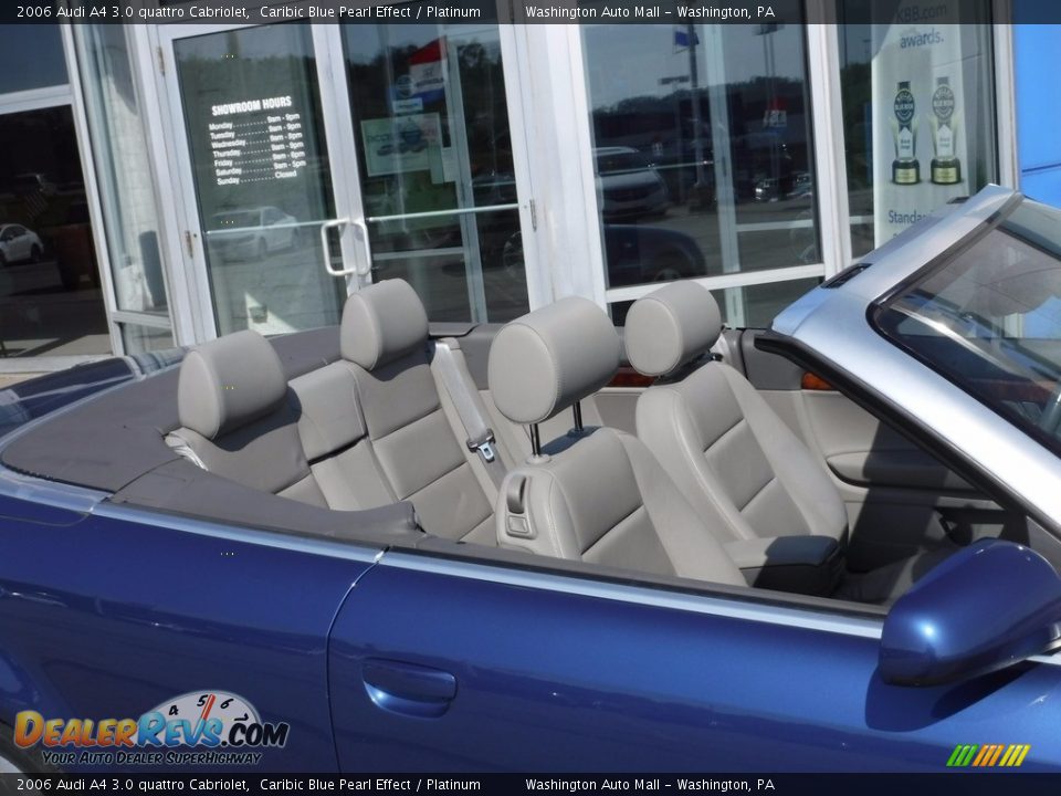 2006 Audi A4 3.0 quattro Cabriolet Caribic Blue Pearl Effect / Platinum Photo #3
